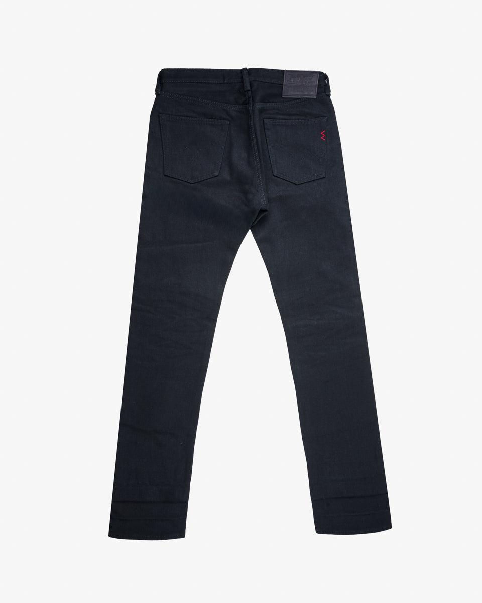 21oz Selvedge Denim Super Slim Cut Jeans -  Superblack Non-Fade (IH-555S-SB) Tag 34, Hemmed to 35.0''