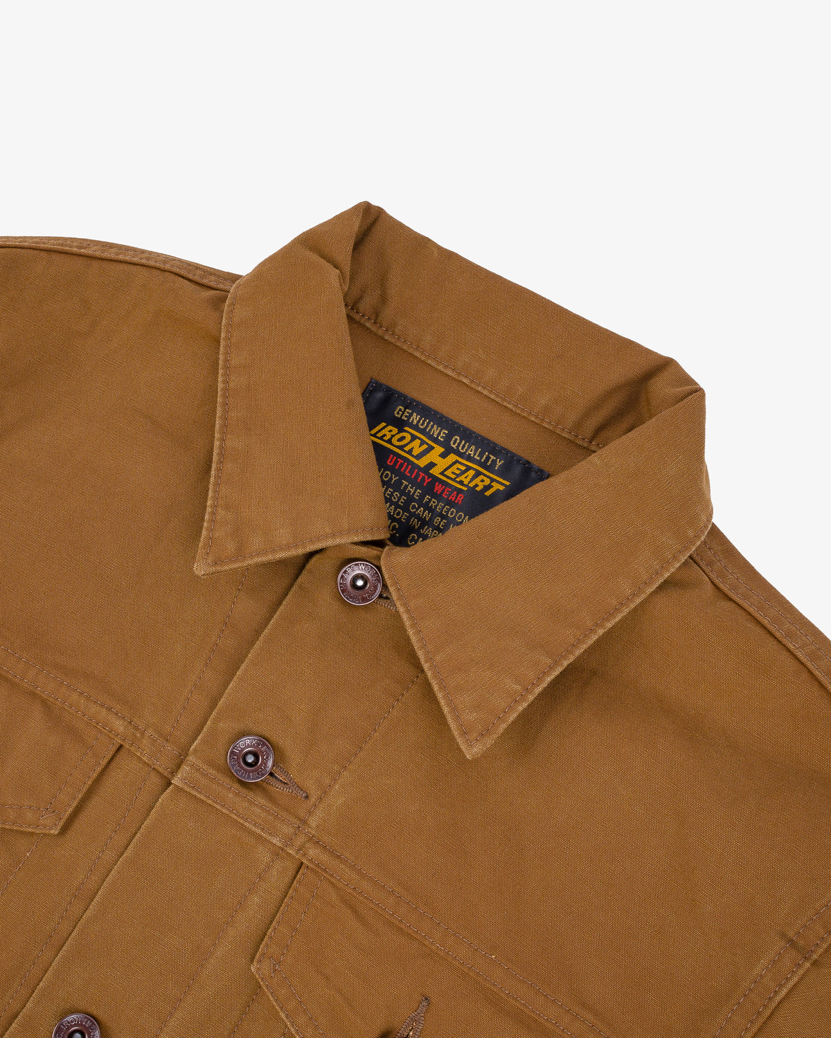 9oz Canvas Type III Jacket - Brown – Iron Heart