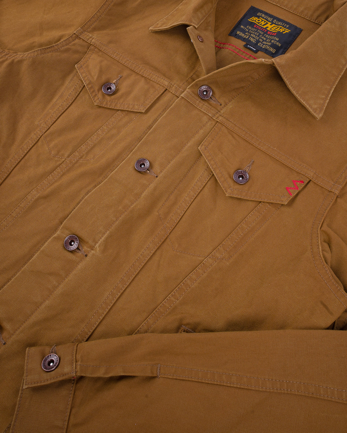 9oz Canvas Type III Jacket - Brown – Iron Heart