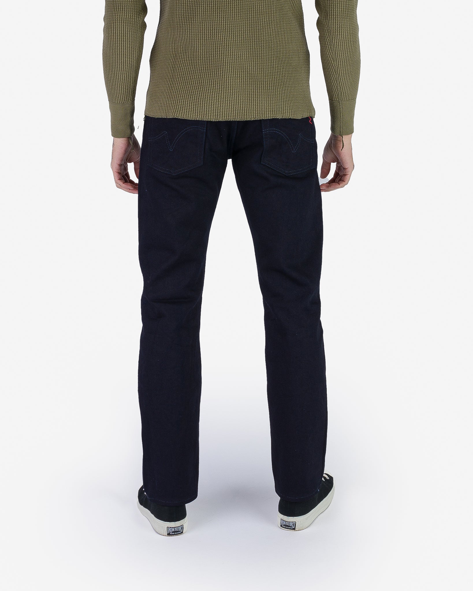 14oz Selvedge Denim Slim Tapered Cut Jeans - Indigo/Indigo – Iron