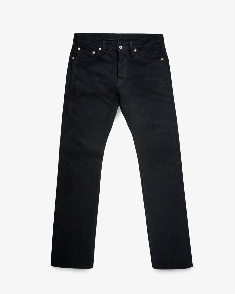 Berkeley Supply x Snake Oil Provisions Collaboration Selvedge Denim Slim Tapered Jeans Superblack
