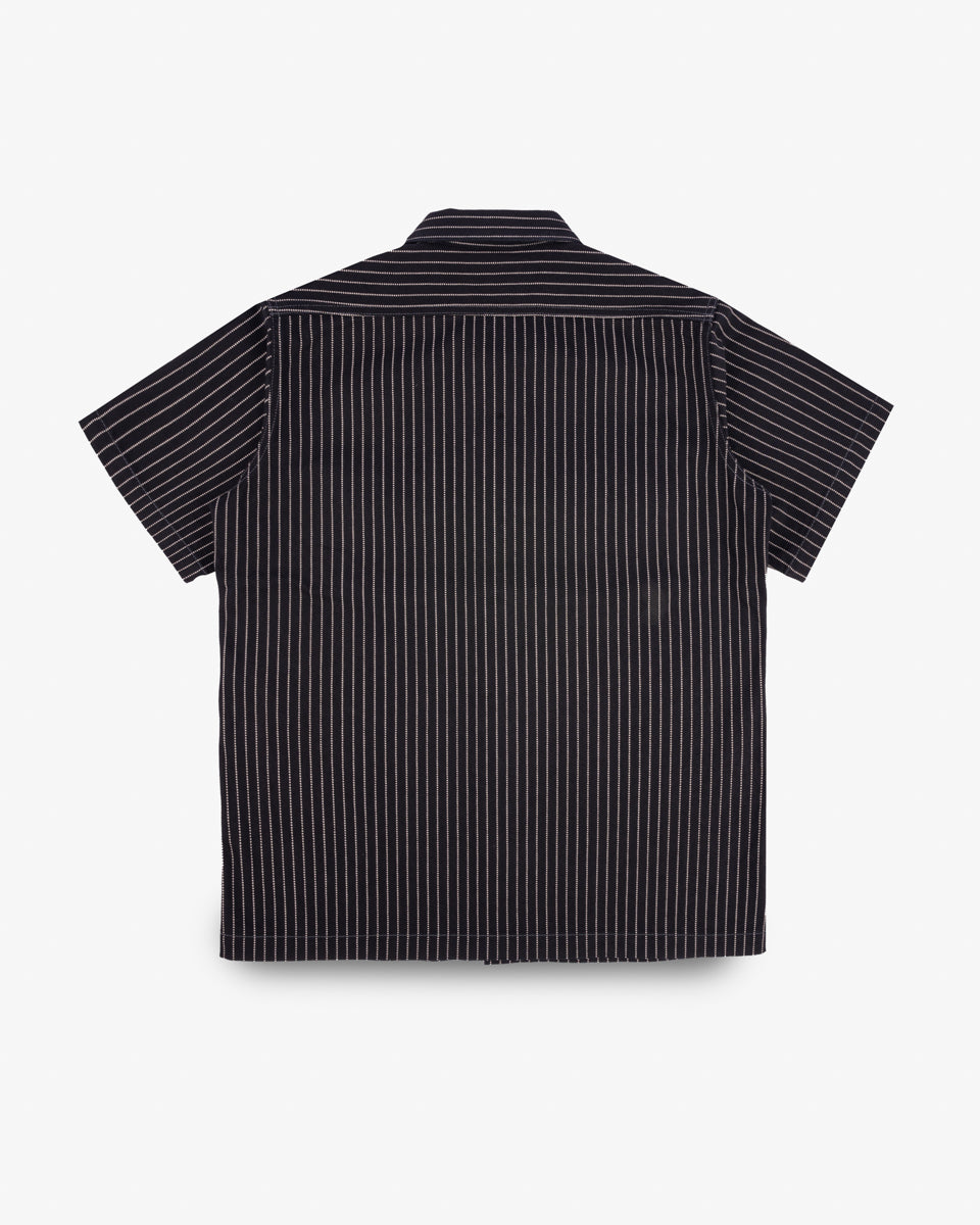 10oz Wabash Short Sleeved Mechanic Shirt - Black (IHSH-416-BLK) Size Large