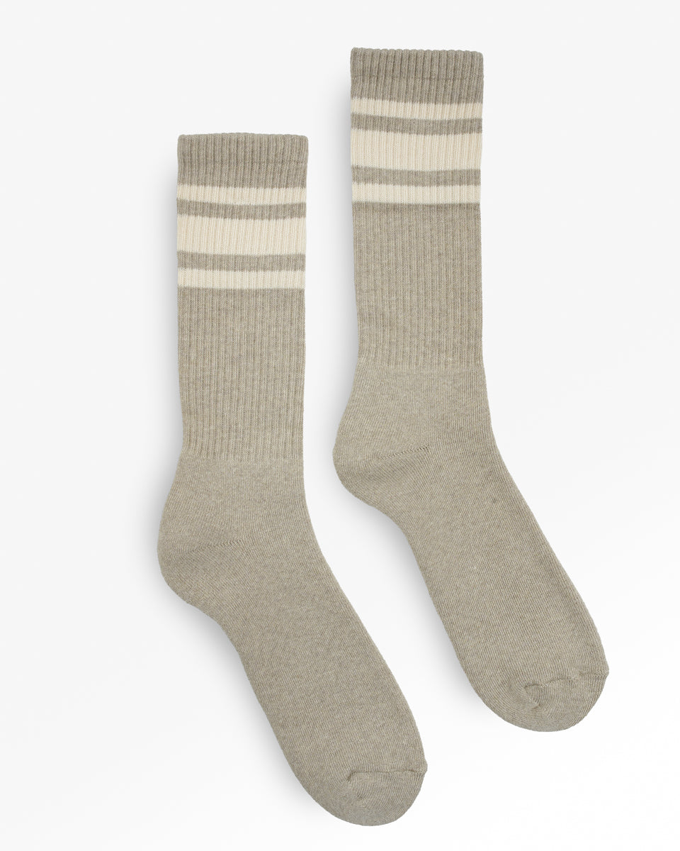 Decka Showatabé Organic '80s Skater Socks - Grey
