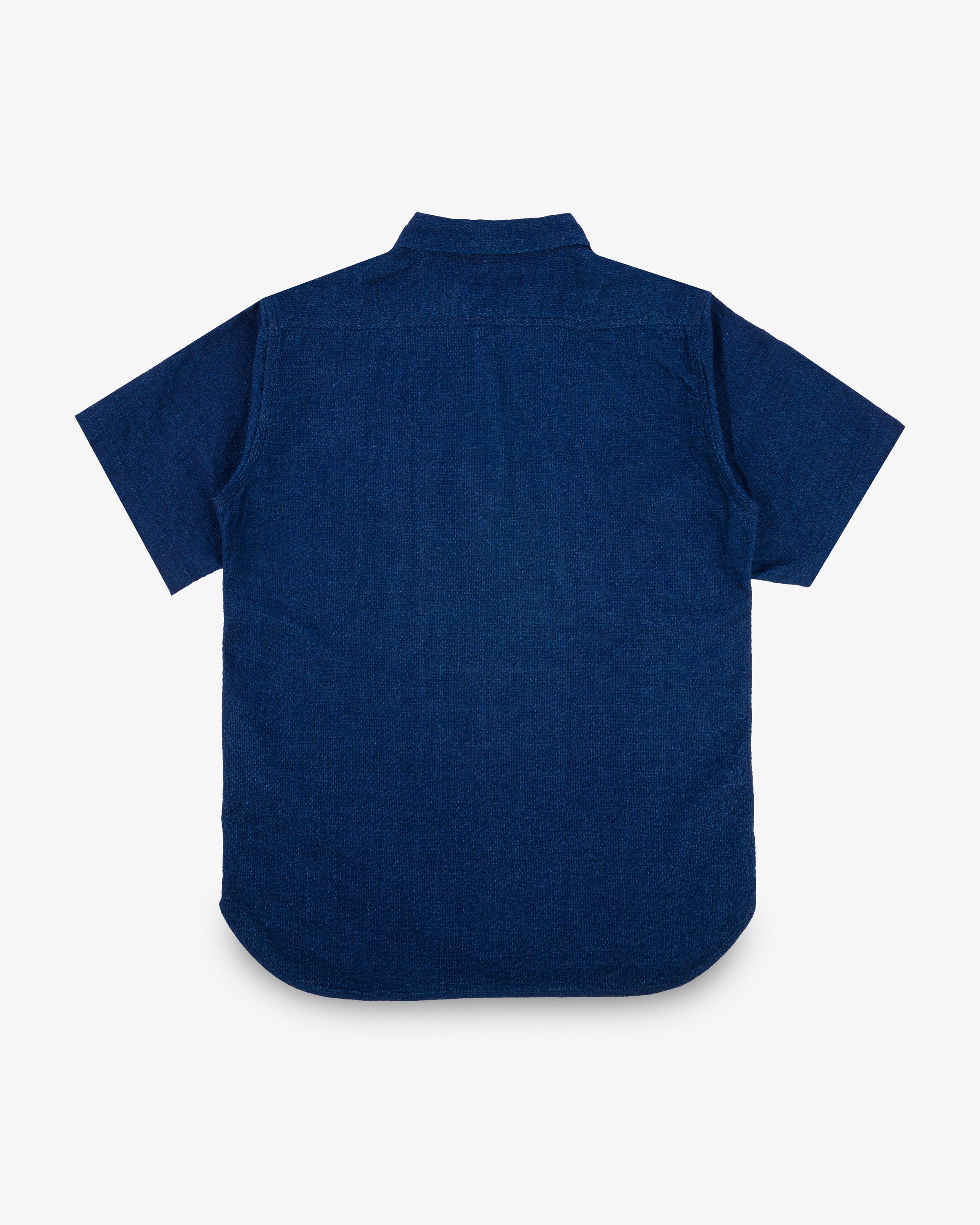 5oz Double Gauze Short Sleeved Work Shirt - Indigo (IHSH-417-IND) Size Large