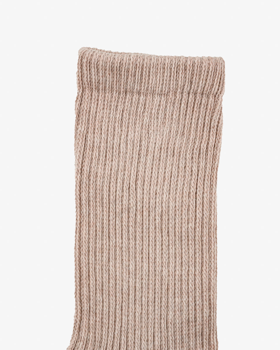 Decka Showatabé Organic Pile Socks - Brown