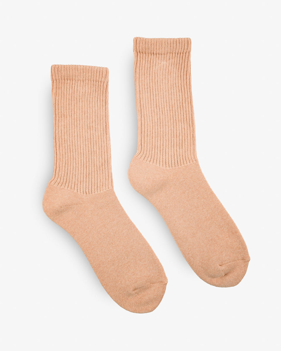 Decka Showatabé Organic Pile Socks - Orange