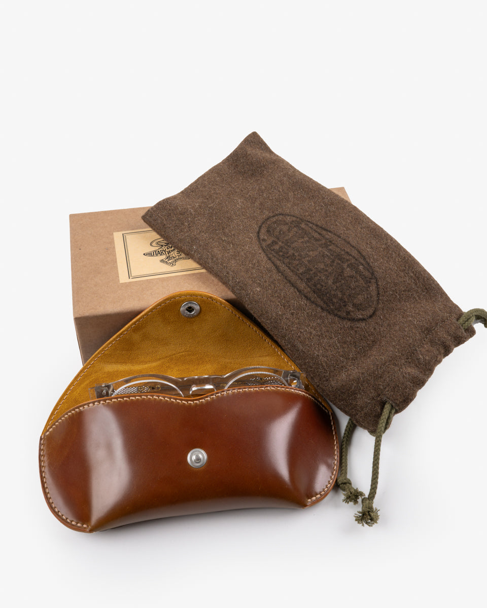 Gizemo Leathers Shell Cordovan Glasses Case - Camel – Iron Heart