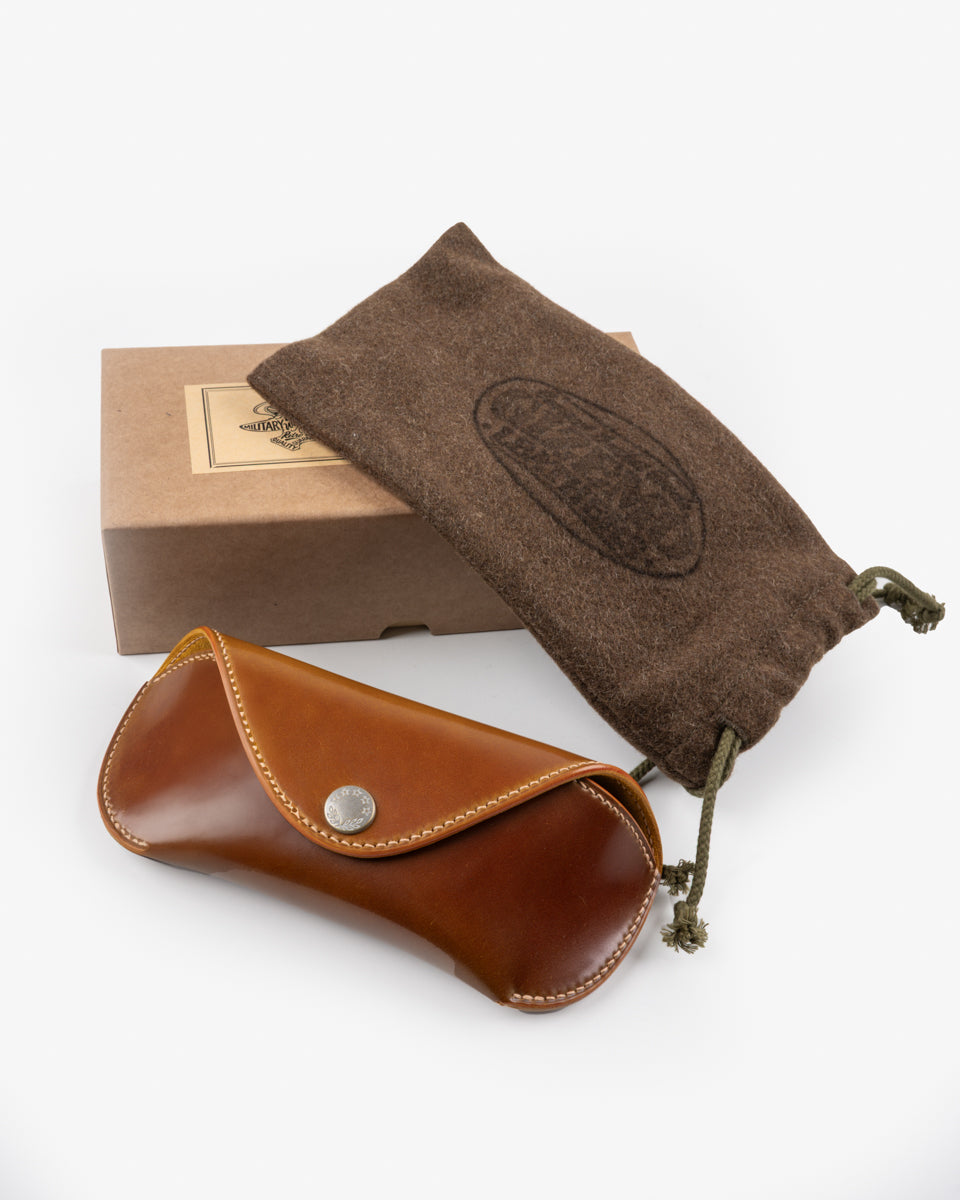 Gizemo Leathers Shell Cordovan Glasses Case - Camel – Iron Heart