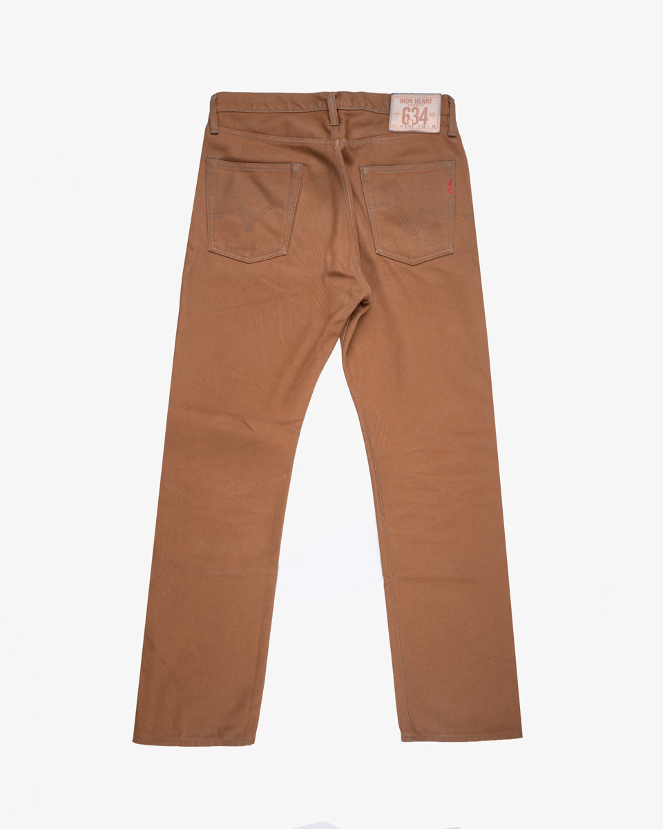17oz Duck Straight Cut Jeans - Brown (IH-634D) Tag 34, Hemmed to 31.0"
