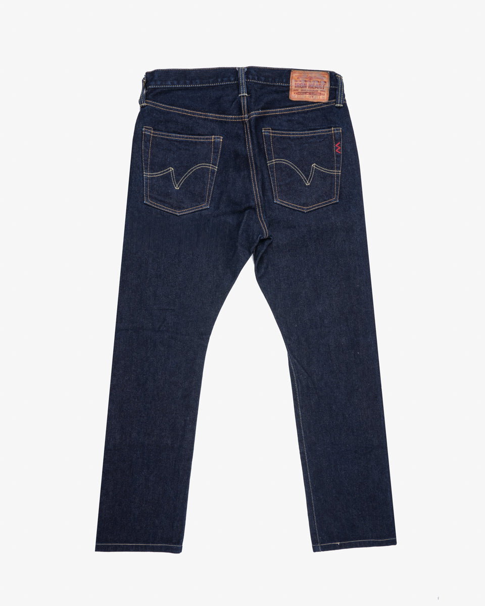14oz Broken Twill Selvedge Denim Slim Cut Jeans - Indigo (IH-555SBR-14) Tag 33, Hemmed to 28.5"