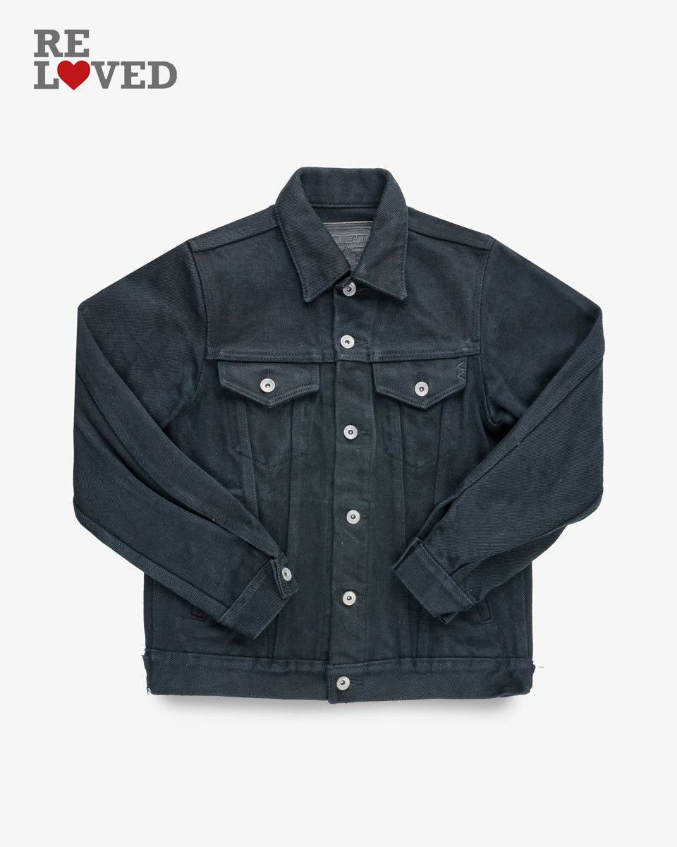 21oz Non-Fade Denim Modified Type III Jacket - Superblack (IH-9526PJ) Size Small