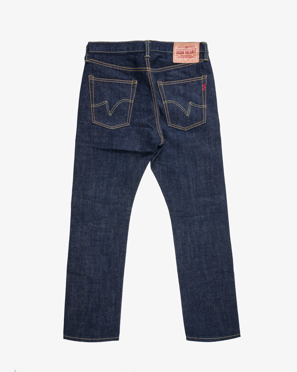 17oz Selvedge Denim Slim Cut Jeans - Natural Indigo (IH-555N) Tag 33, Hemmed to 29.0"