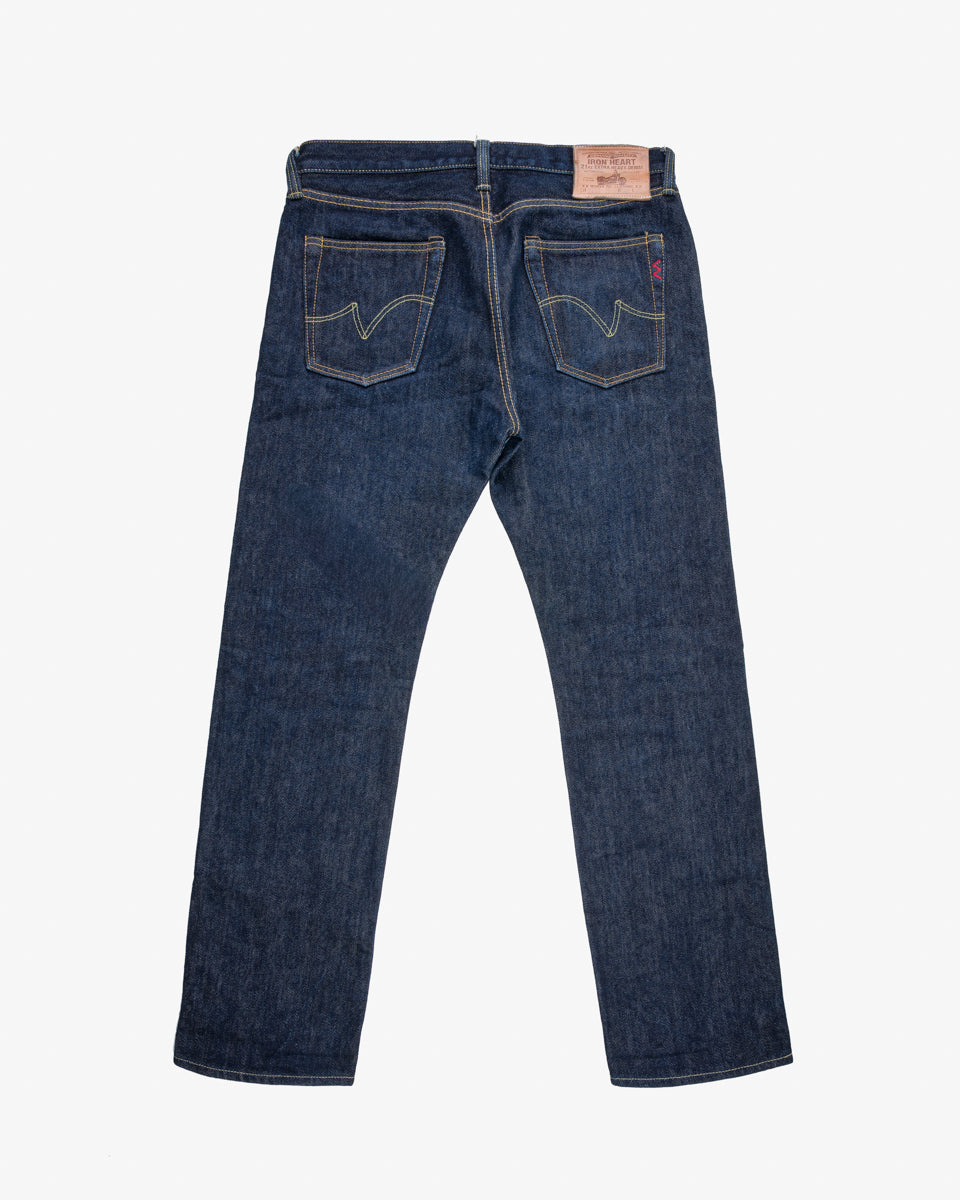 21oz Selvedge Denim Slim Straight Cut Jeans - Indigo (IH-666S-21) Tag 36, Hemmed to 32.0"