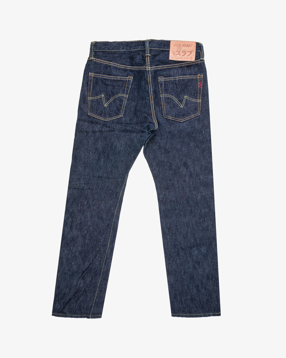 16oz Slubby Selvedge Denim Slim Tapered Cut Jeans - Indigo (IH-777S-SLB) Tag 32, Hemmed to 29.2"