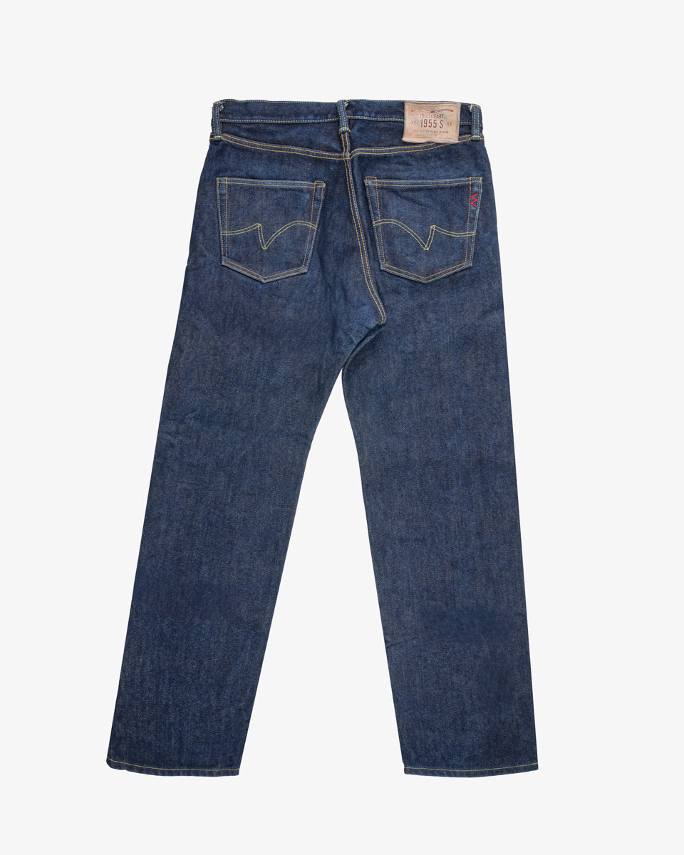 21oz Selvedge Denim "1955" Vintage Tapered Jeans - Indigo (IH-1955S) Tag 36, Hemmed to 30.0"