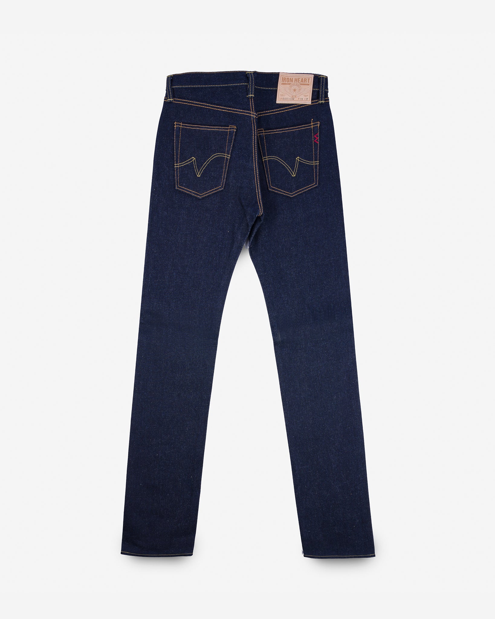 21/23oz Ultra Heavy Raw Selvedge Denim Slim Straight Cut Jeans