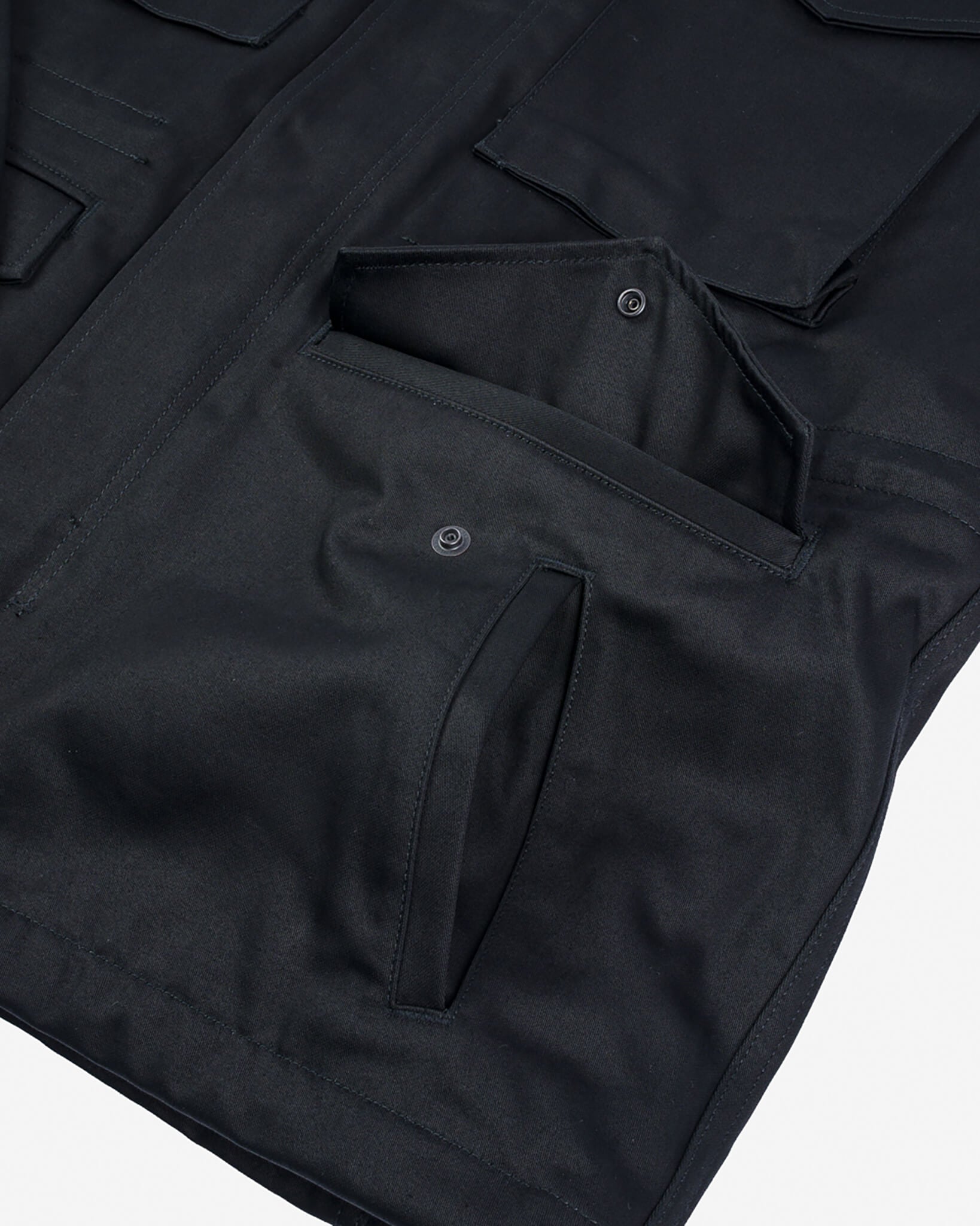 Iron Heart Sateen M-65 Field Jacket - Black