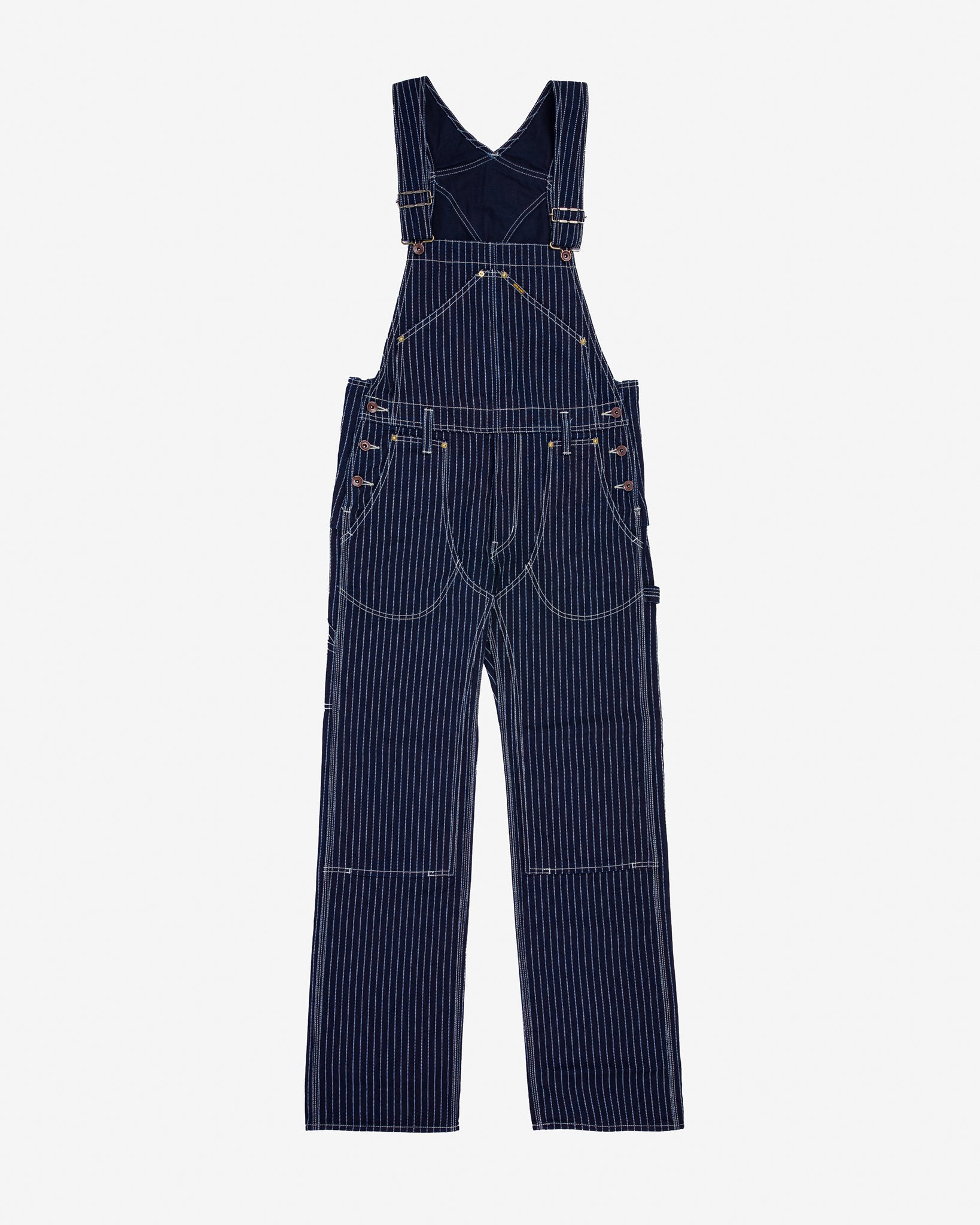 12oz Wabash Double Knee Overalls - Indigo – Iron Heart