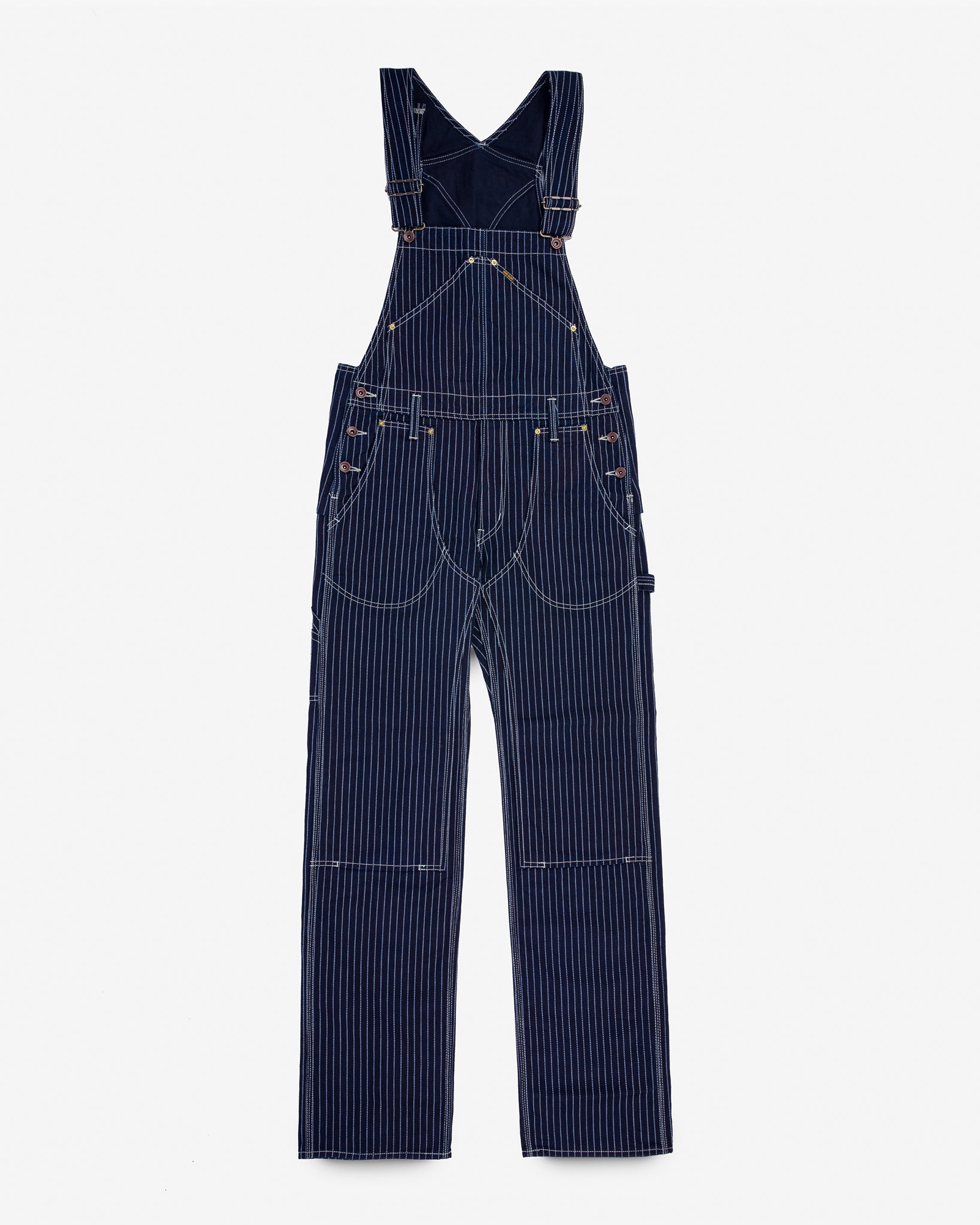 12oz Wabash Double Knee Overalls - Indigo