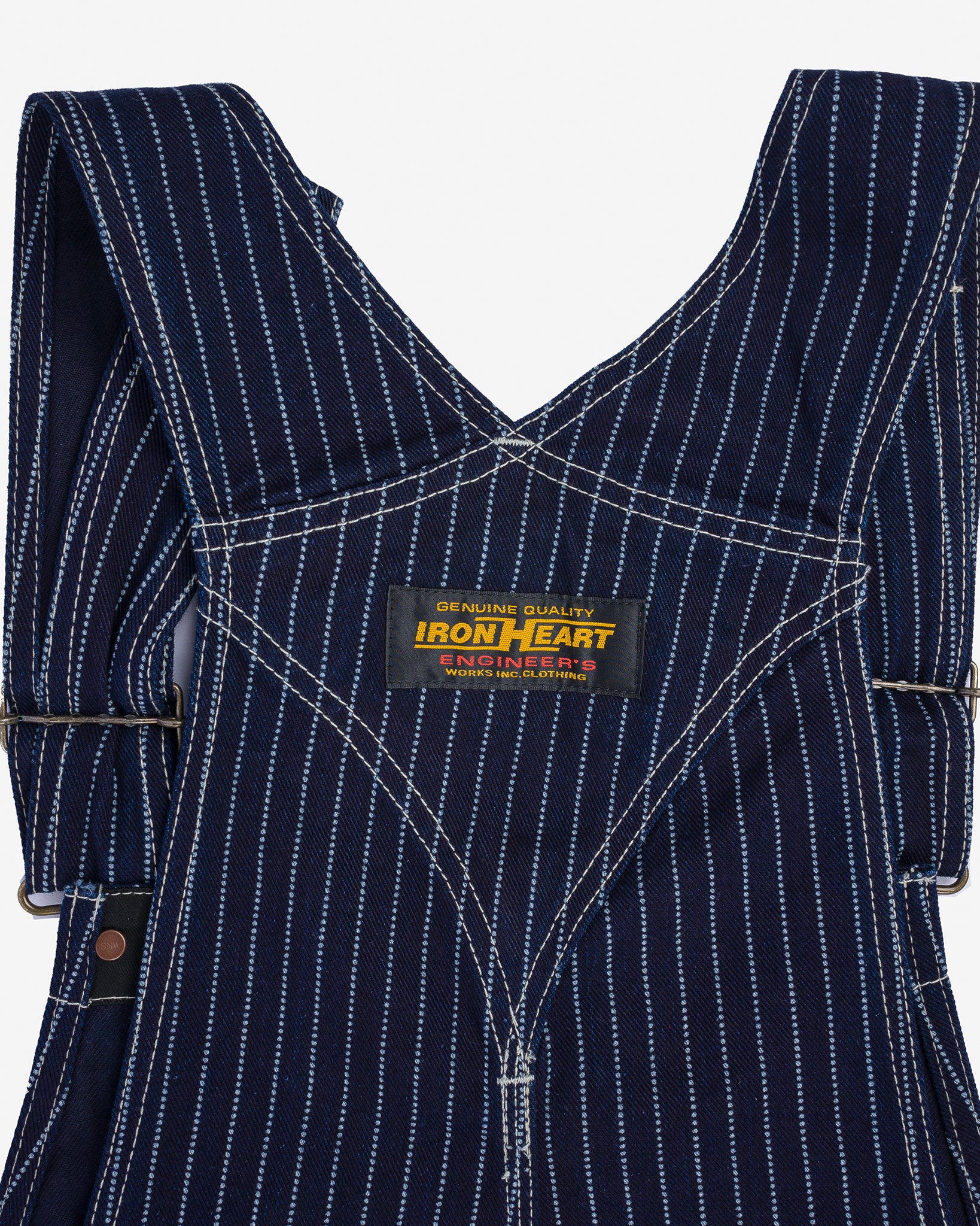 12oz Wabash Double Knee Overalls - Indigo – Iron Heart