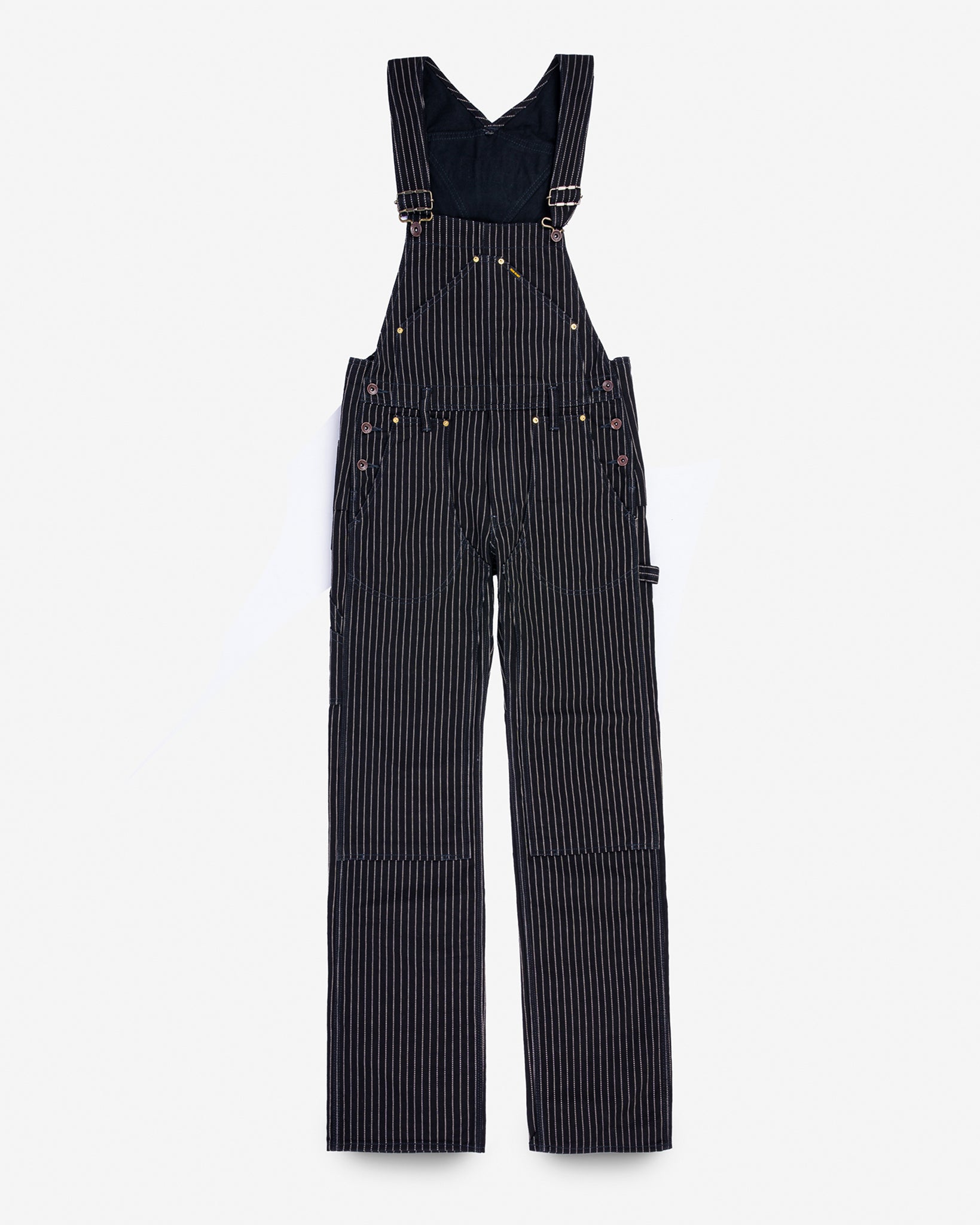 12oz Wabash Double Knee Overalls - Black