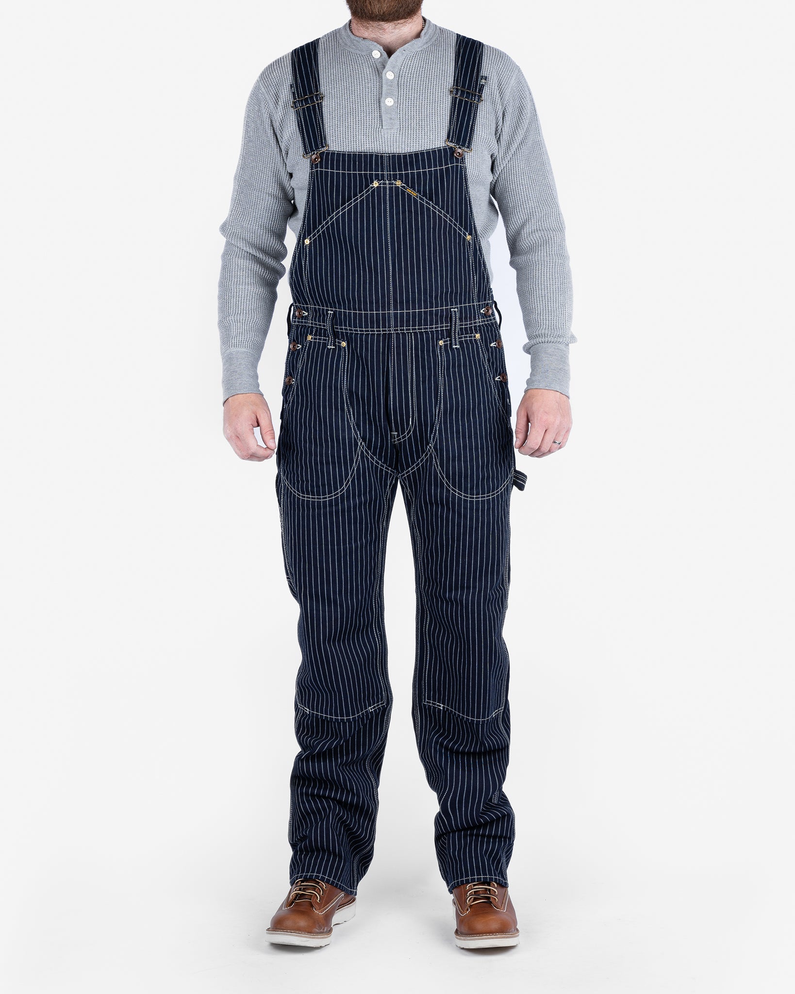 12oz Wabash Double Knee Overalls - Indigo