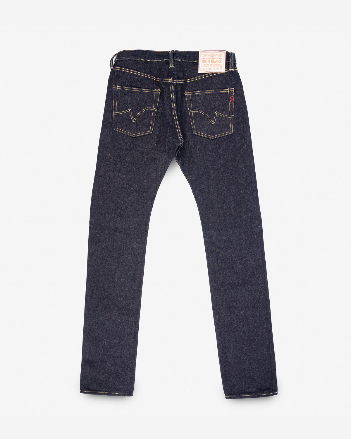 Iron Heart 19oz Left Hand Twill Selvedge Denim Slim Tapered Cut 