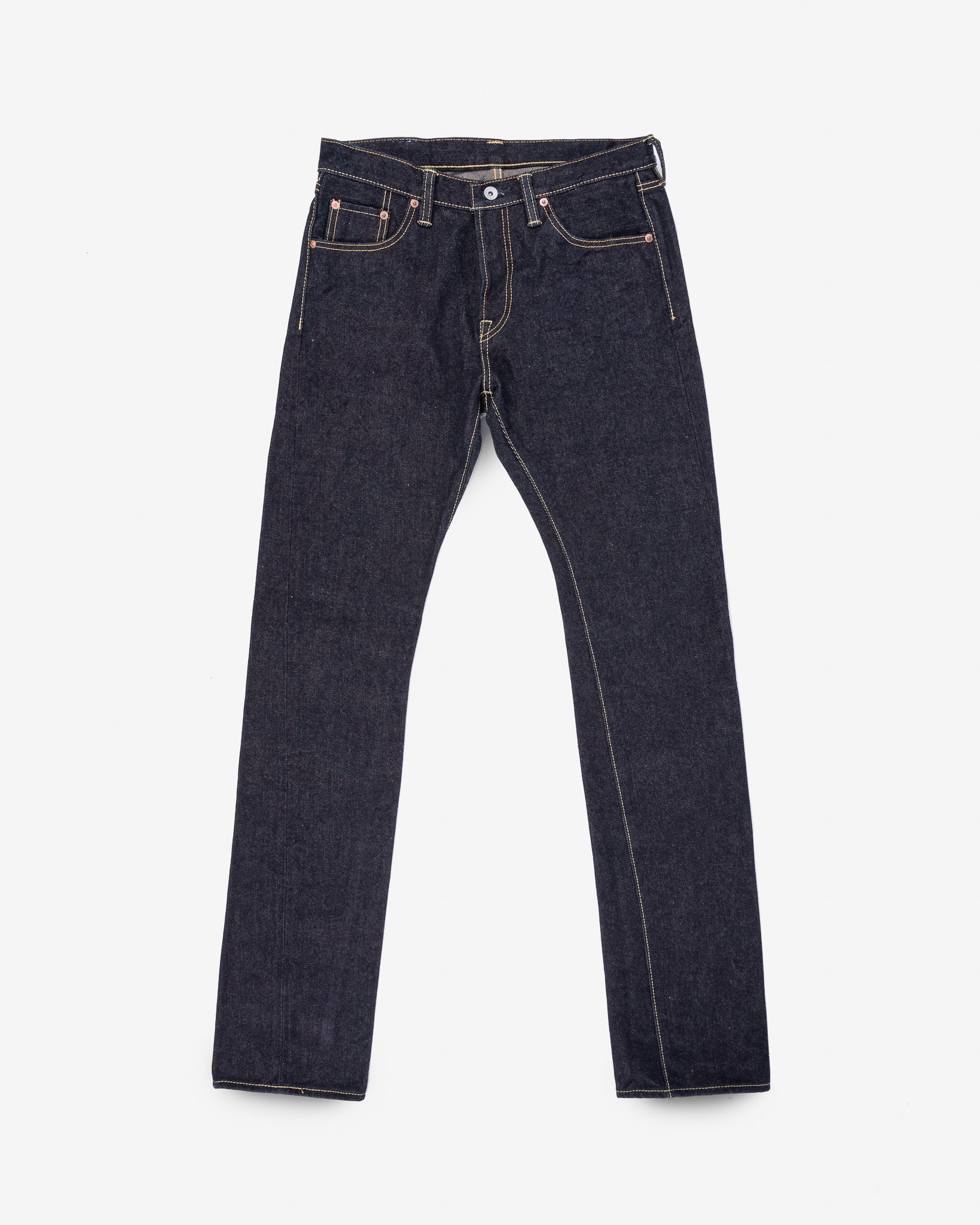 19oz Left Hand Twill Selvedge Denim Slim Cut Jeans - Indigo