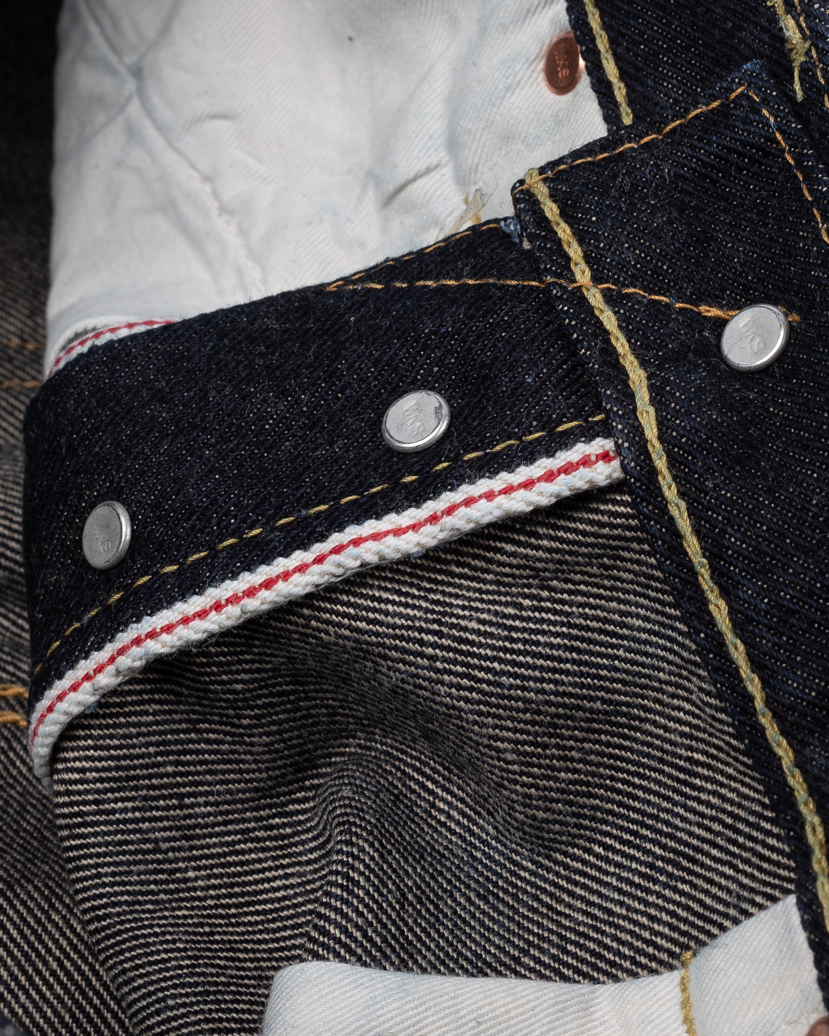 Iron Heart 19oz Left Hand Twill Selvedge Denim Slim Cut Jeans - Indigo