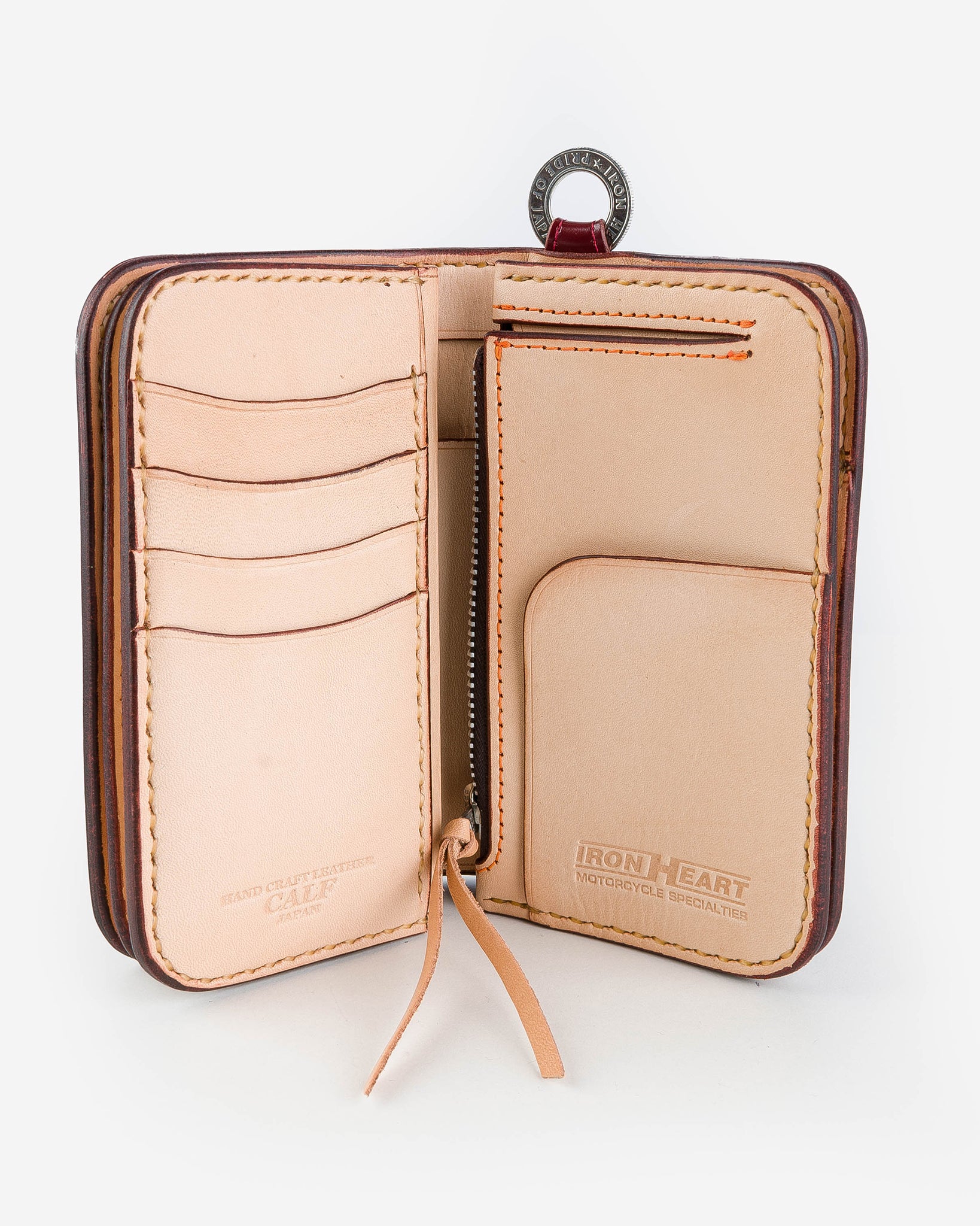 Iron Heart Medium Cordovan Wallet - Oxblood