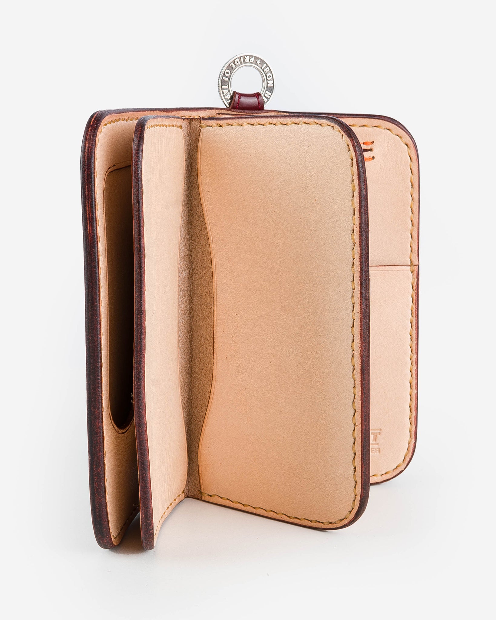 Iron Heart Medium Cordovan Wallet - Oxblood