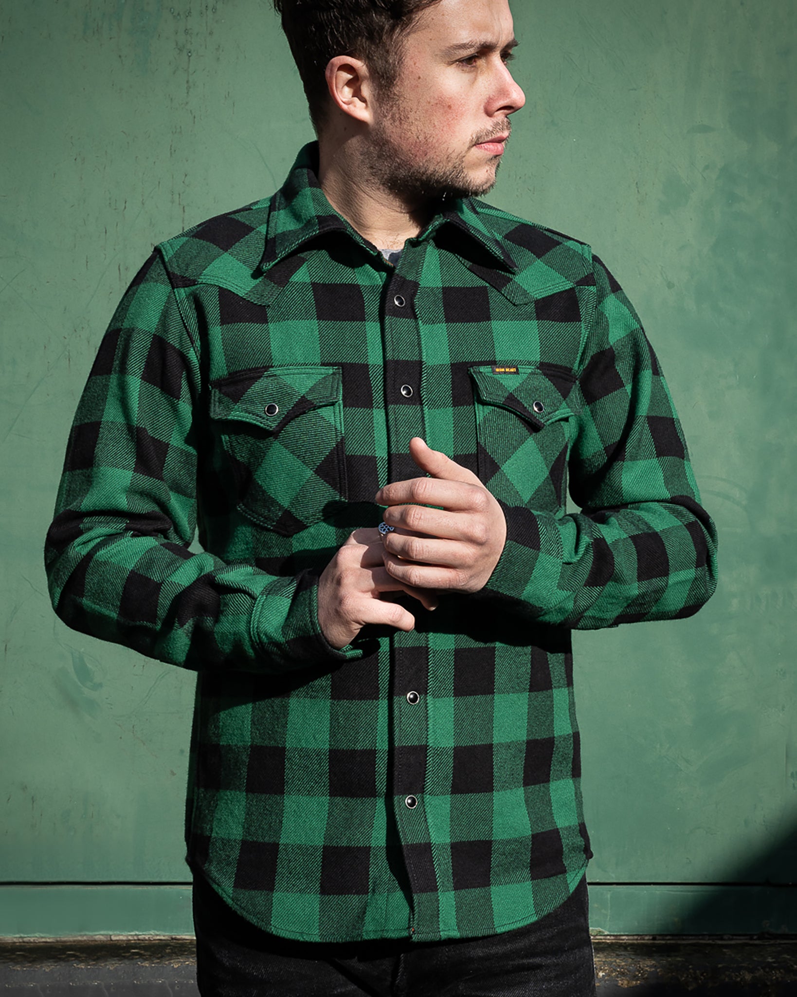 Ascia Forester Battito Cardiaco Camicia Da Boscaiolo T-shirt da uomo con stampa posteriore