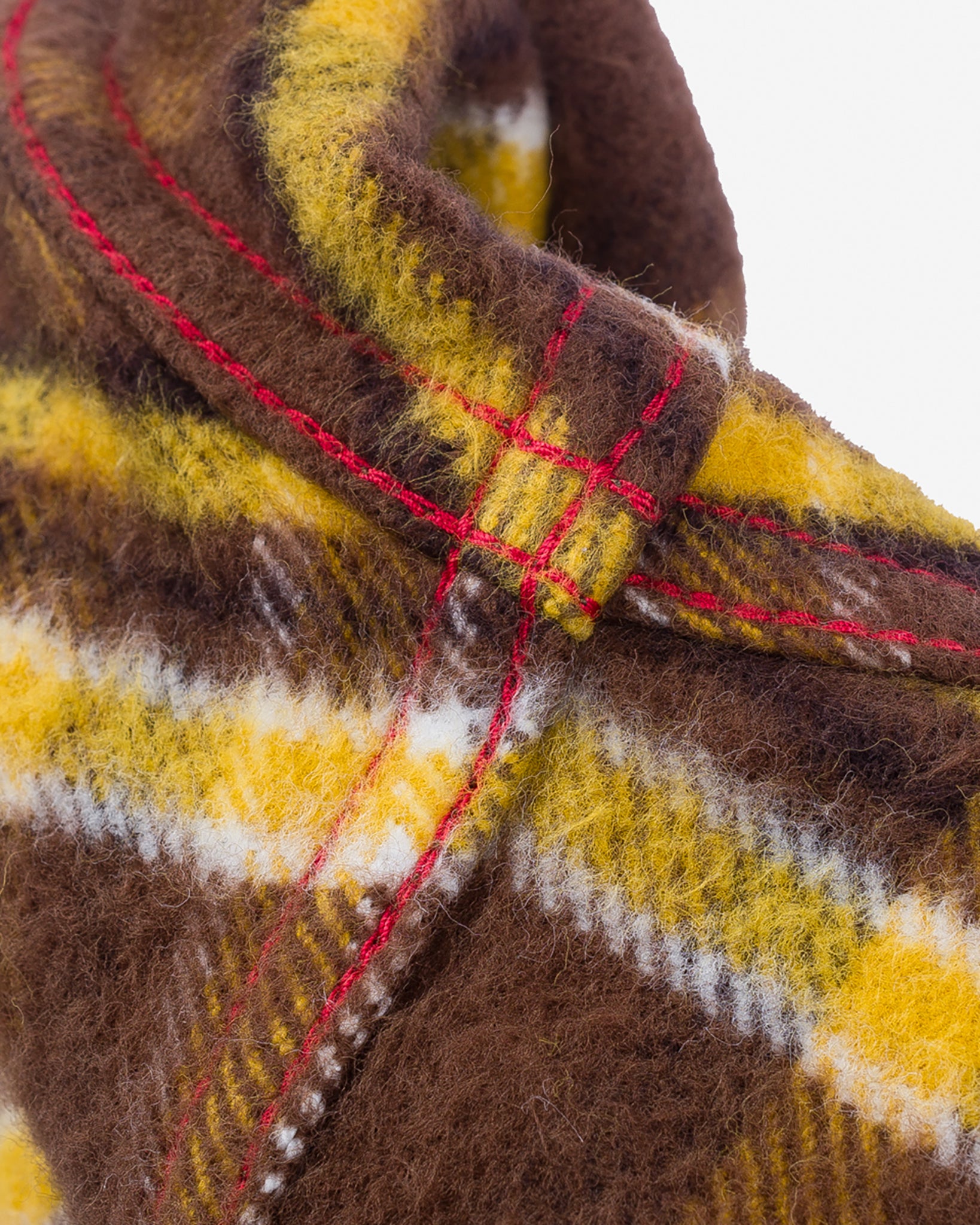 Ultra Heavy Flannel Brown Crazy Check Western Shirt - Brown
