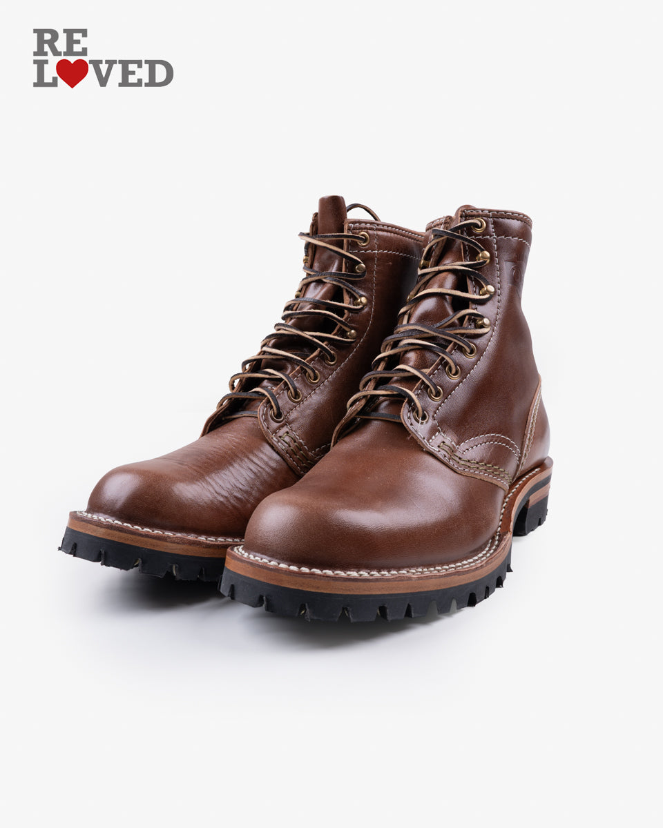Iron Heart Int'l x Wesco® - 8" Maryam Horsehide Jobmaster® Boot - Brown (IHWE-JMHH-BRN) Size 9.5E