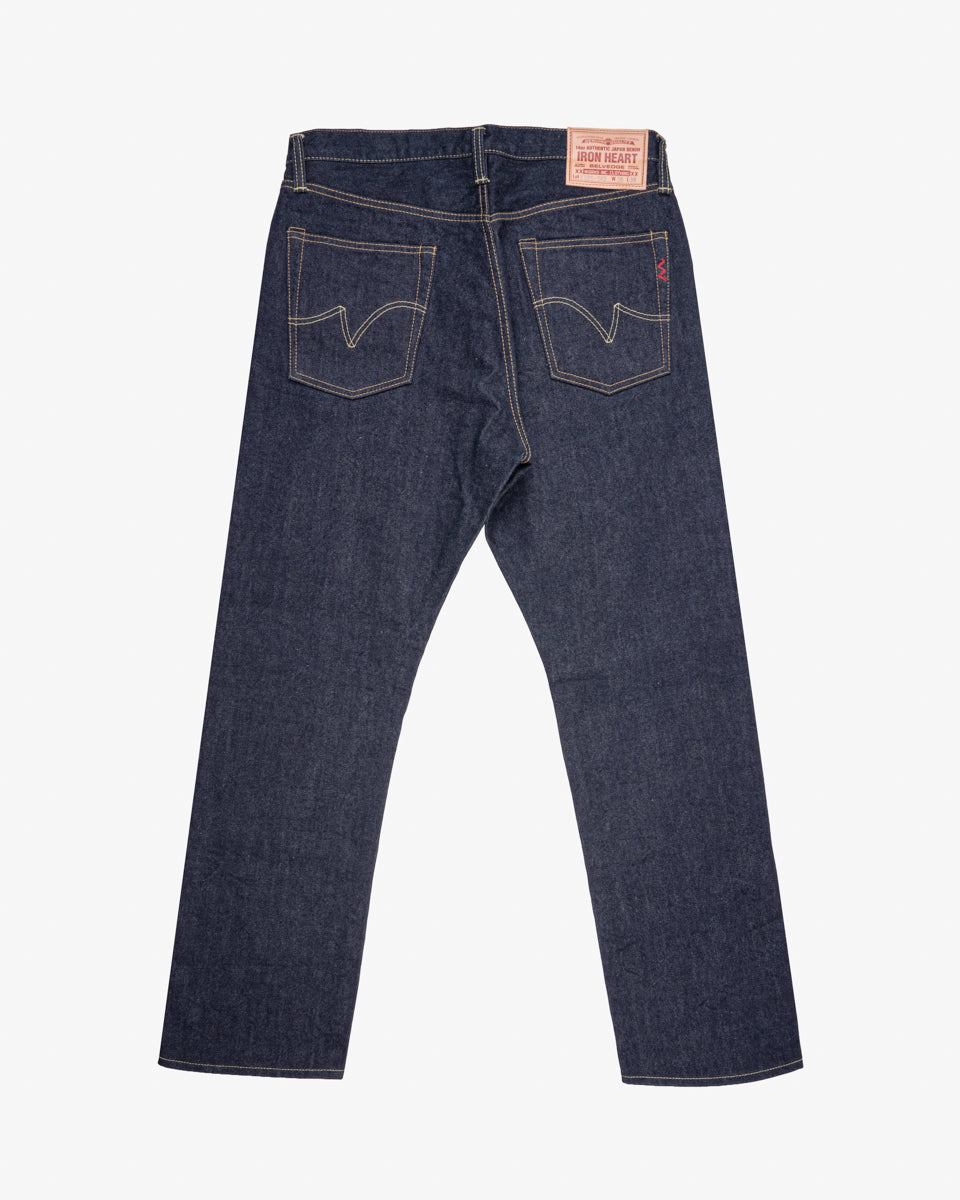 14oz Selvedge Denim Relaxed Tapered Cut Jeans - Indigo (IH-888s-142) Tag 36, Hemmed to 30.0"