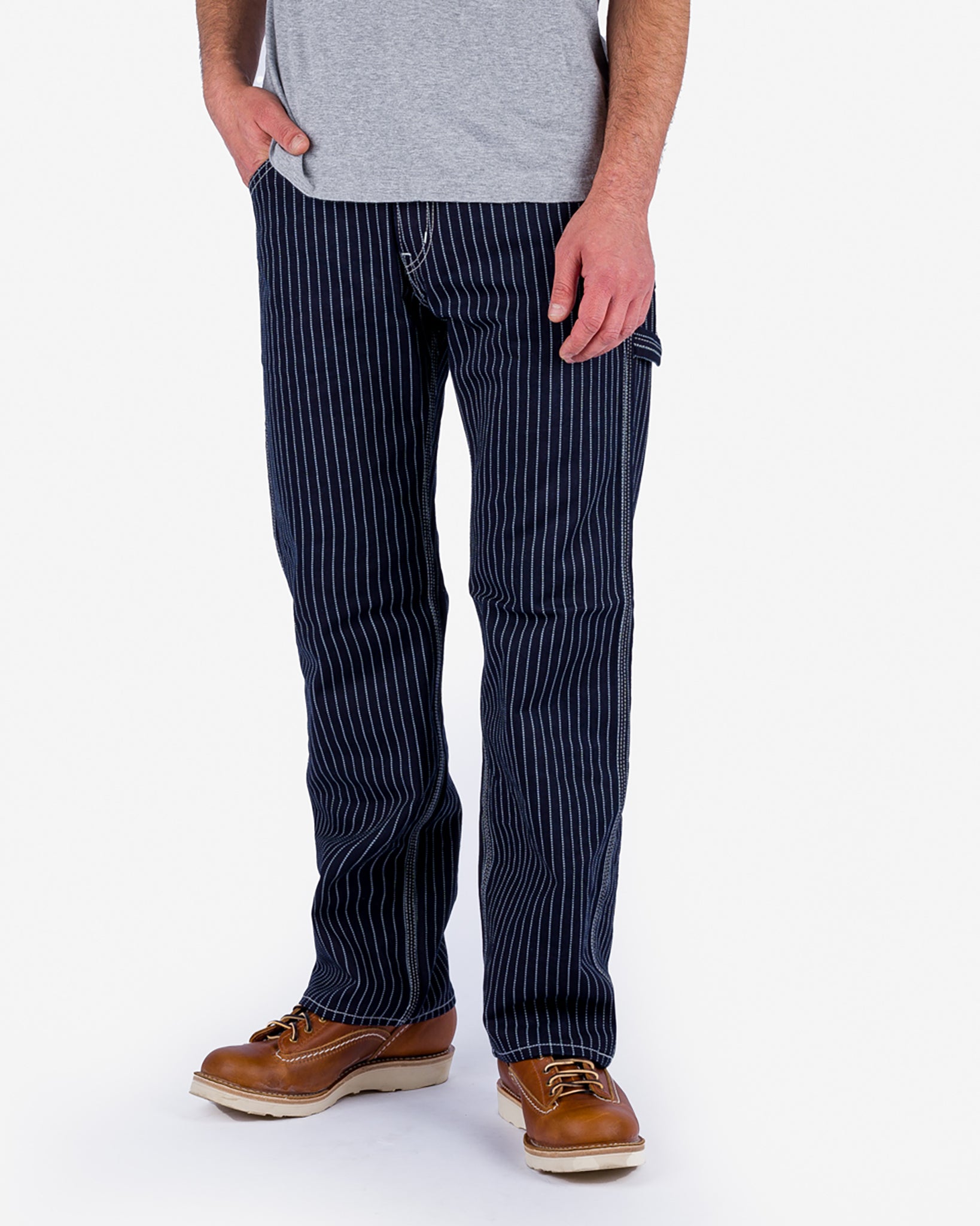 Iron Heart Indigo Japanese Wabash Painter's Pants