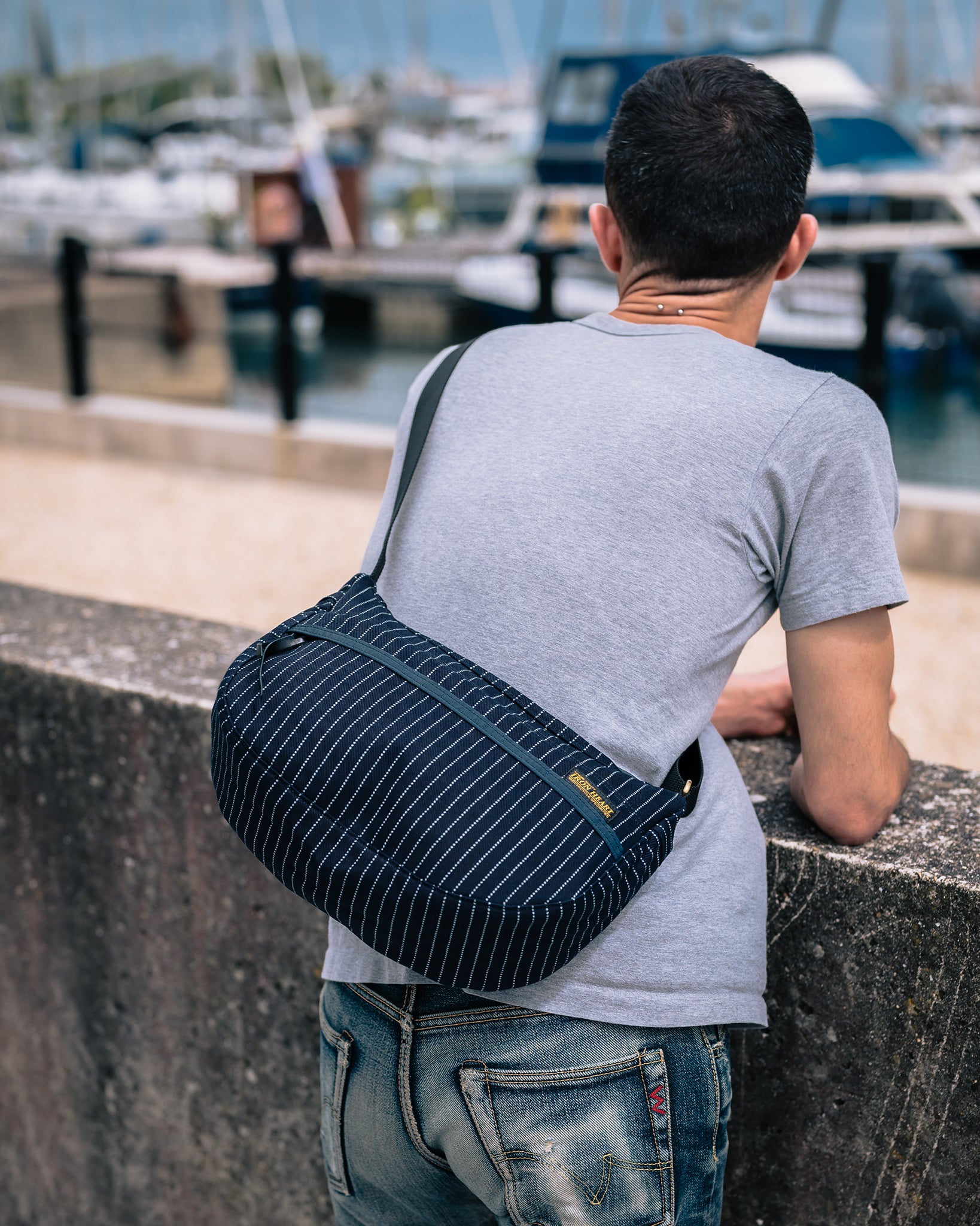 12oz Wabash Small Shoulder Bag - Indigo