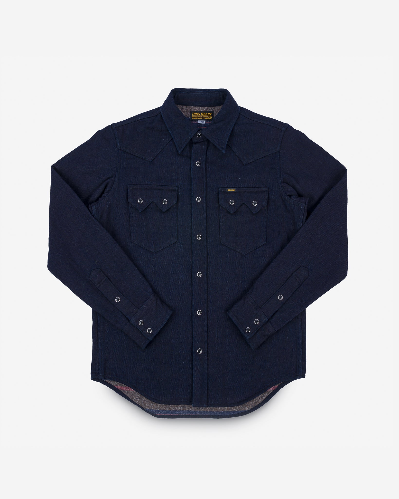 14oz Double Cloth Western Shirt - Indigo