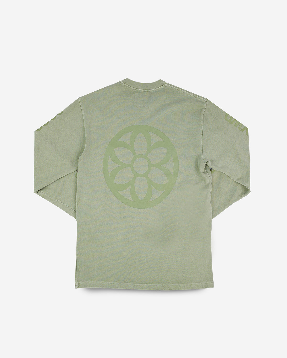 GOOD ART HLYWD Heavyweight Long Sleeve Crew Neck T-Shirt - Sage 