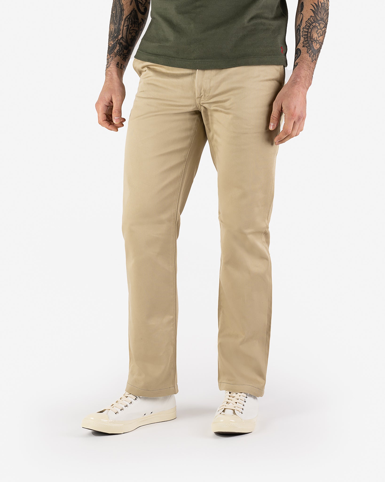 12oz Heavy Cotton Regular Fit Chinos - Khaki