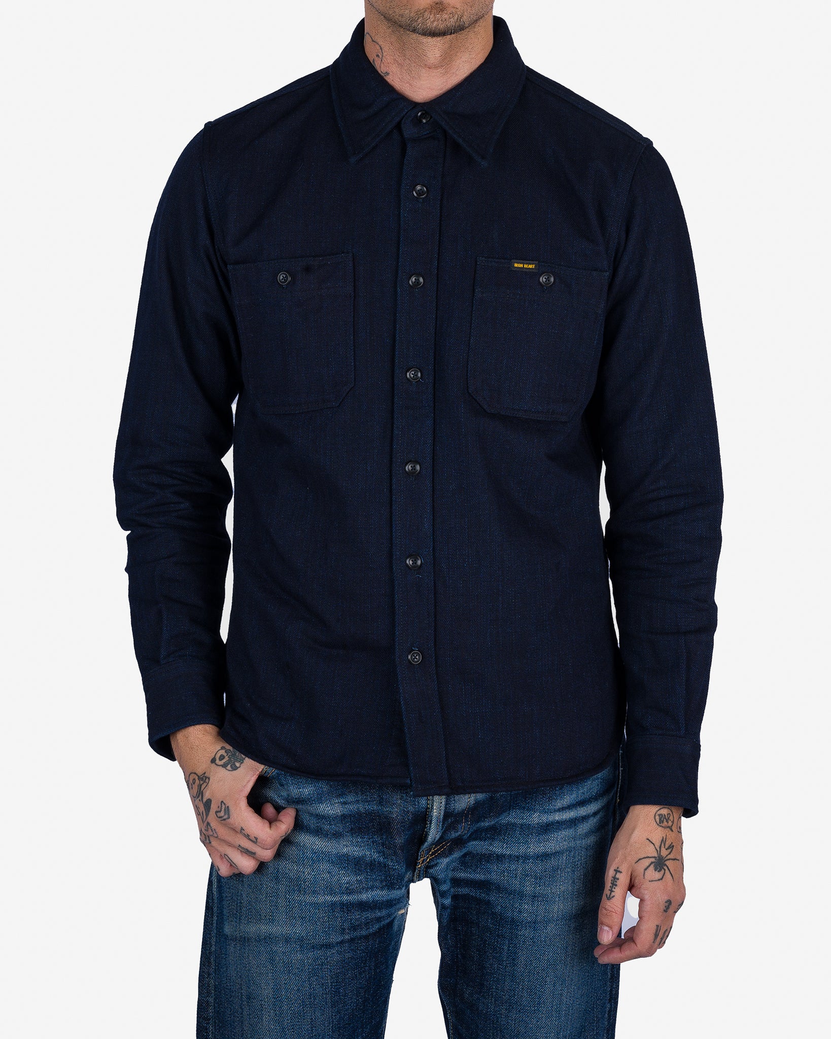 14oz Double Cloth Work Shirt - Indigo