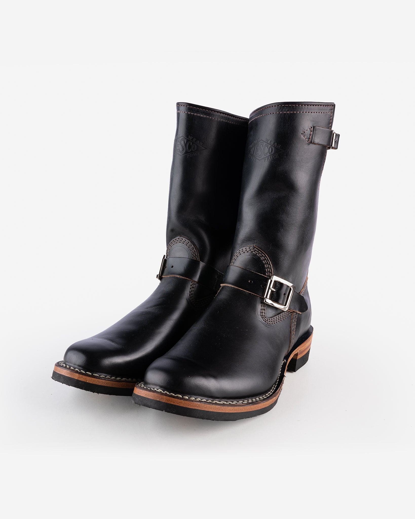 Wesco® - 10" Horween Horsehide  Engineer Boot - Black. The "Mister Lou"