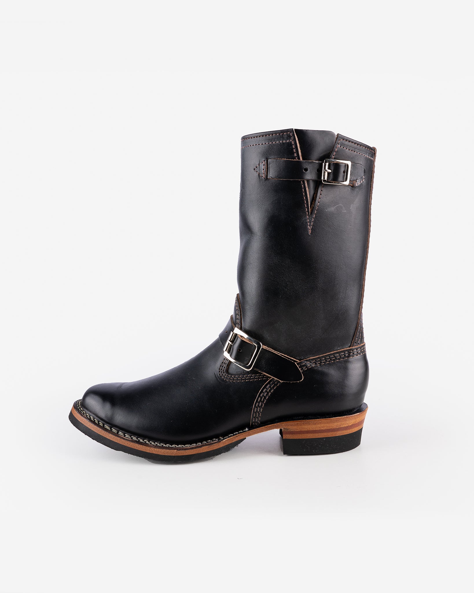 Wesco® - 10" Horween Horsehide  Engineer Boot - Black. The "Mister Lou"