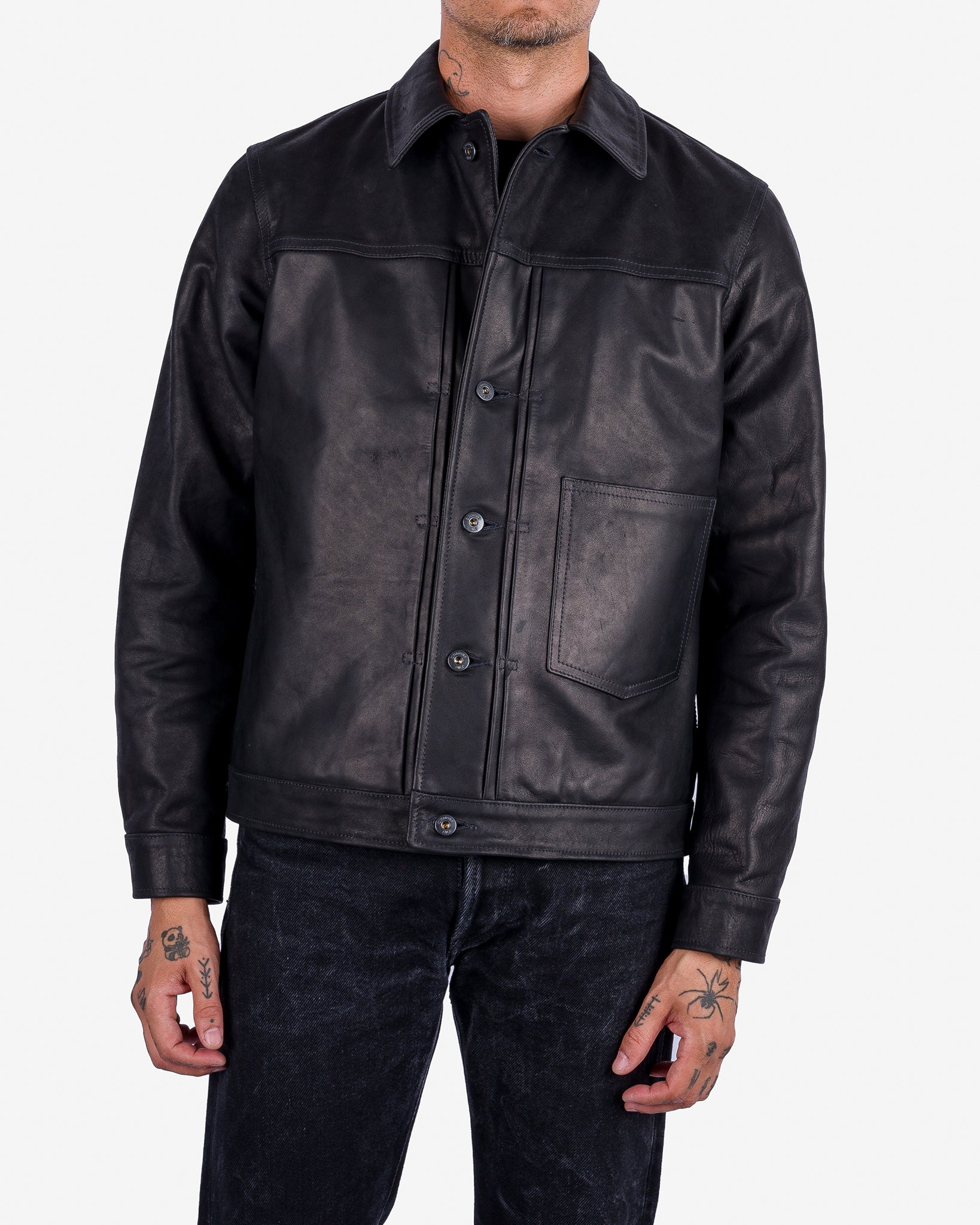 Iron Heart x Simmons Bilt Prairie Horsehide Type I Jacket - Black