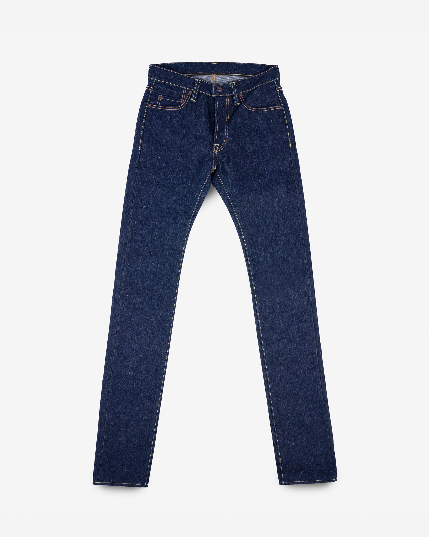 21/23oz Ultra Heavy Raw Selvedge Denim Slim Tapered Cut Jeans - Indigo