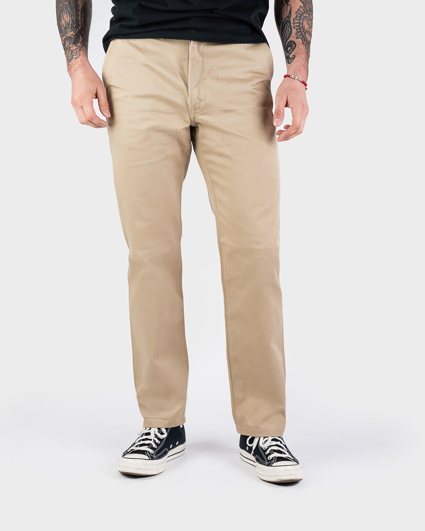 12oz Heavy Cotton Relaxed Fit Chinos - Khaki