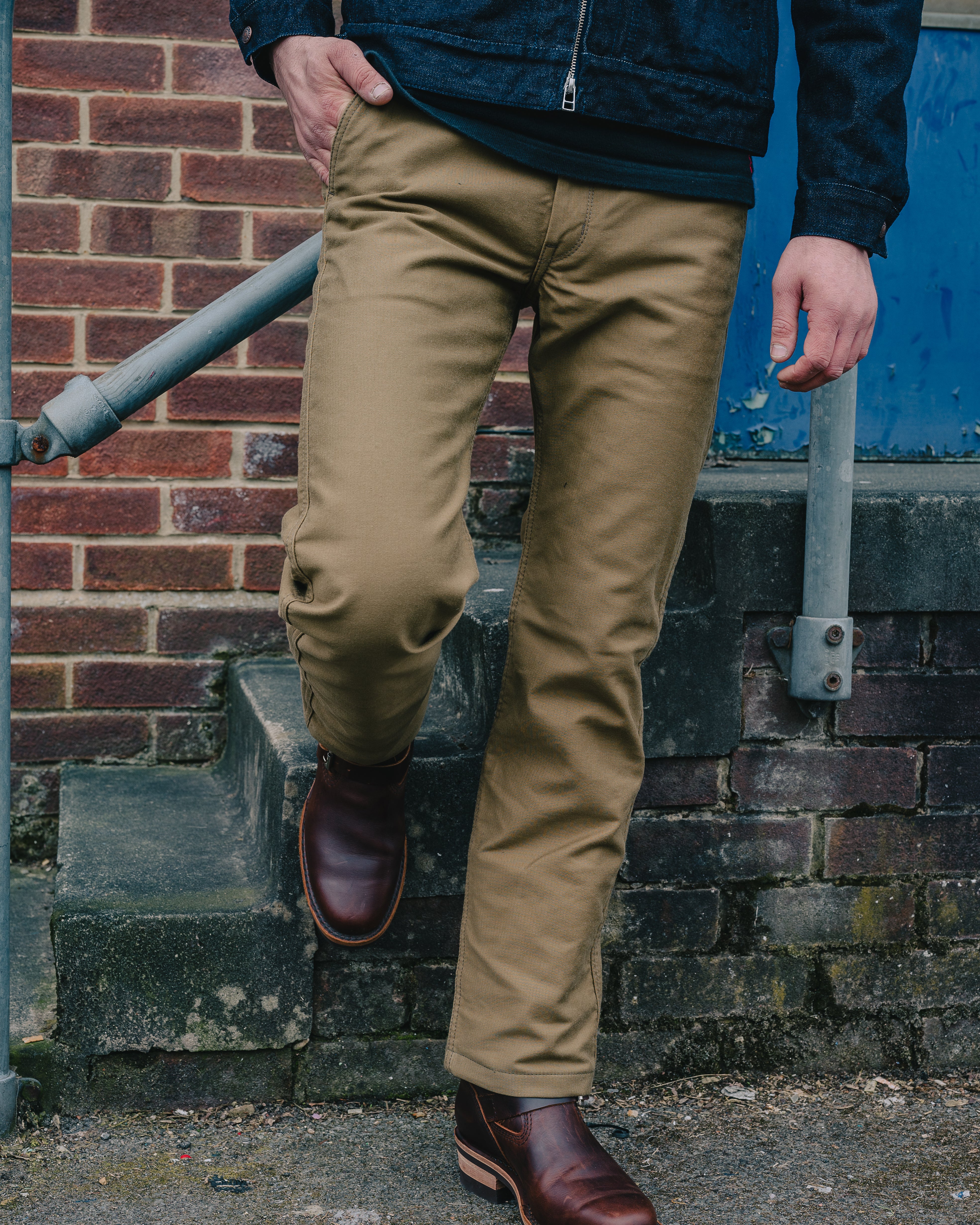 11oz Cotton Whipcord Work Pants - Khaki – Iron Heart