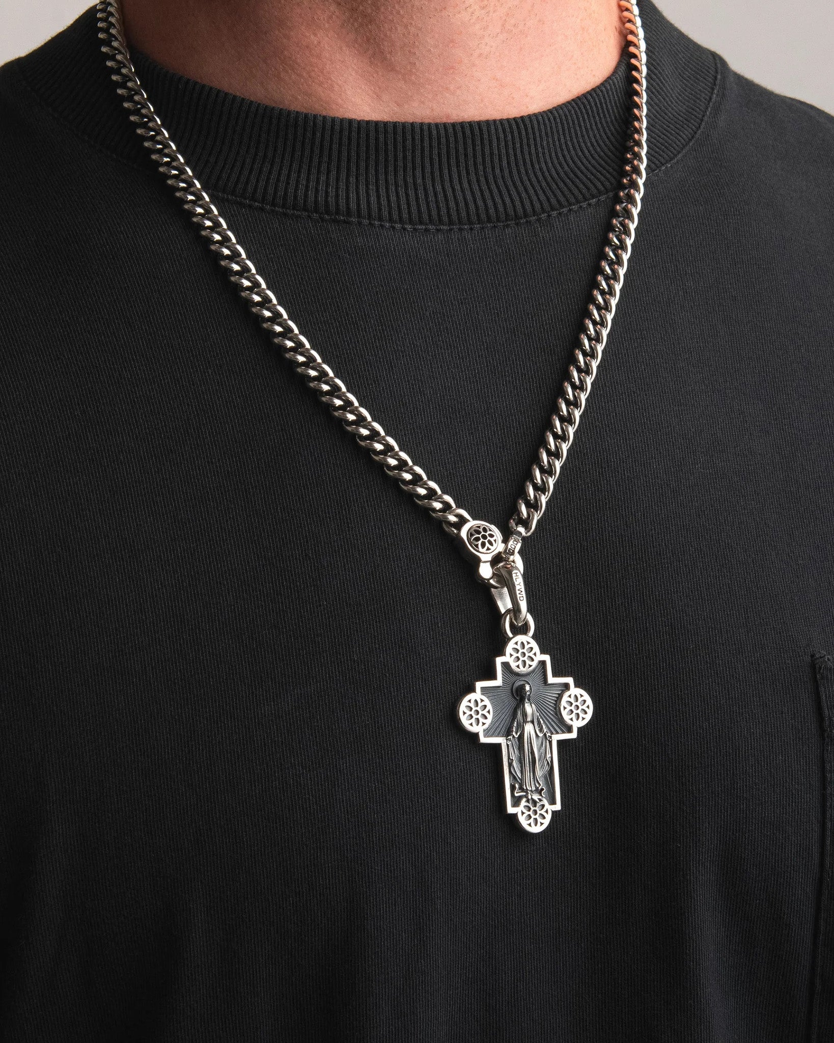 GOOD ART HLYWD Jimmy Cross Pendant Size A - Sterling Silver