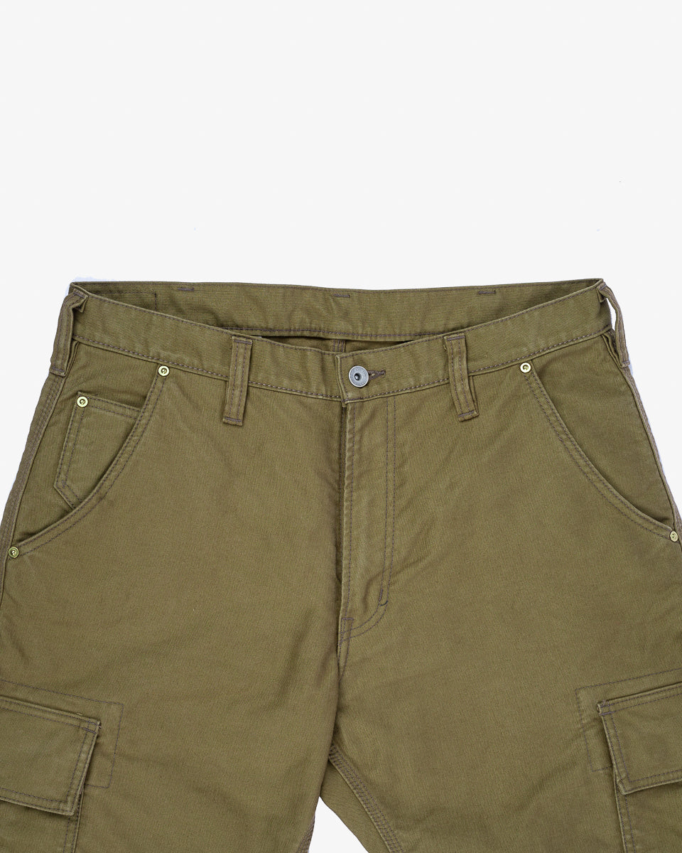 Whipcord Cargo Pants Khaki – Iron Heart - Main Image