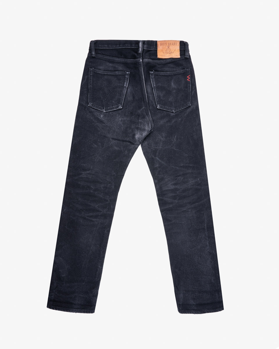 21oz Selvedge Denim Medium/High Rise Tapered Cut Jeans -  Superblack (Fades To Grey) (IH-888S-SBG) Tag 31, Hemmed to 30.5"